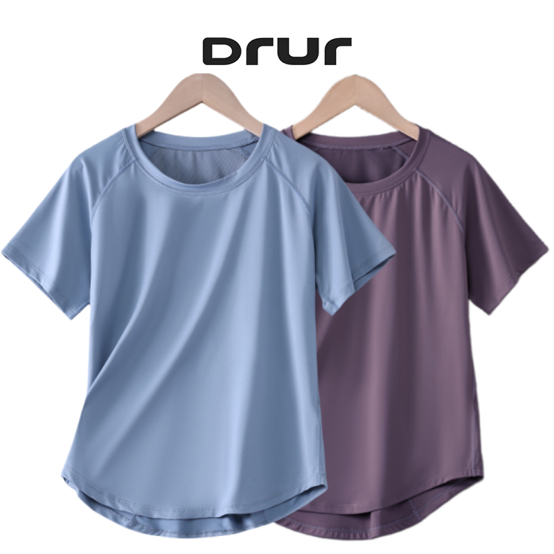 T Shirt Dry Fit - DRUR المرأة تي شيرت رياضي كم