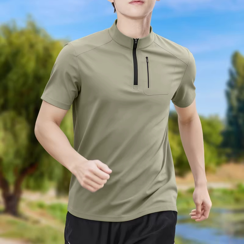 تي شيرت رجالي نصف سحاب عالي ال - مراجعة T Shirt Dry Fit وسعره