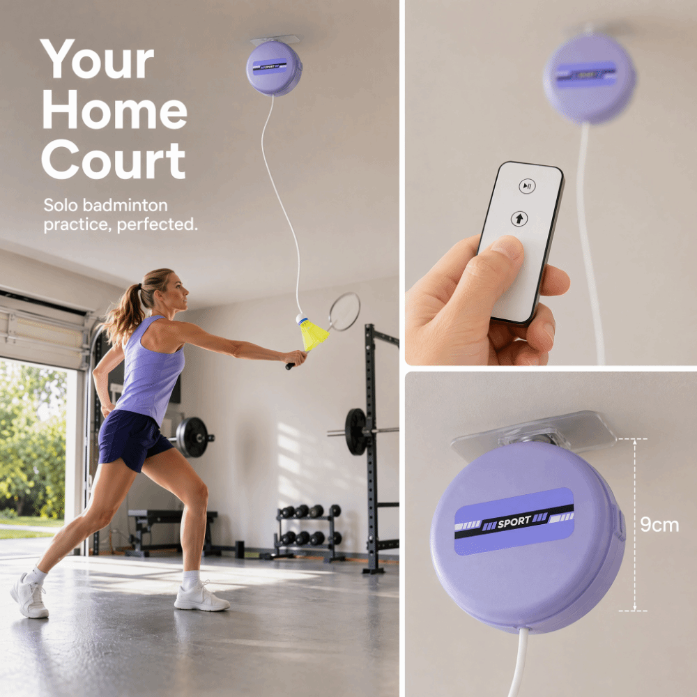 8 قطع من أجهزة تدريب الريشة ال - مراجعة Badminton Court وسعره