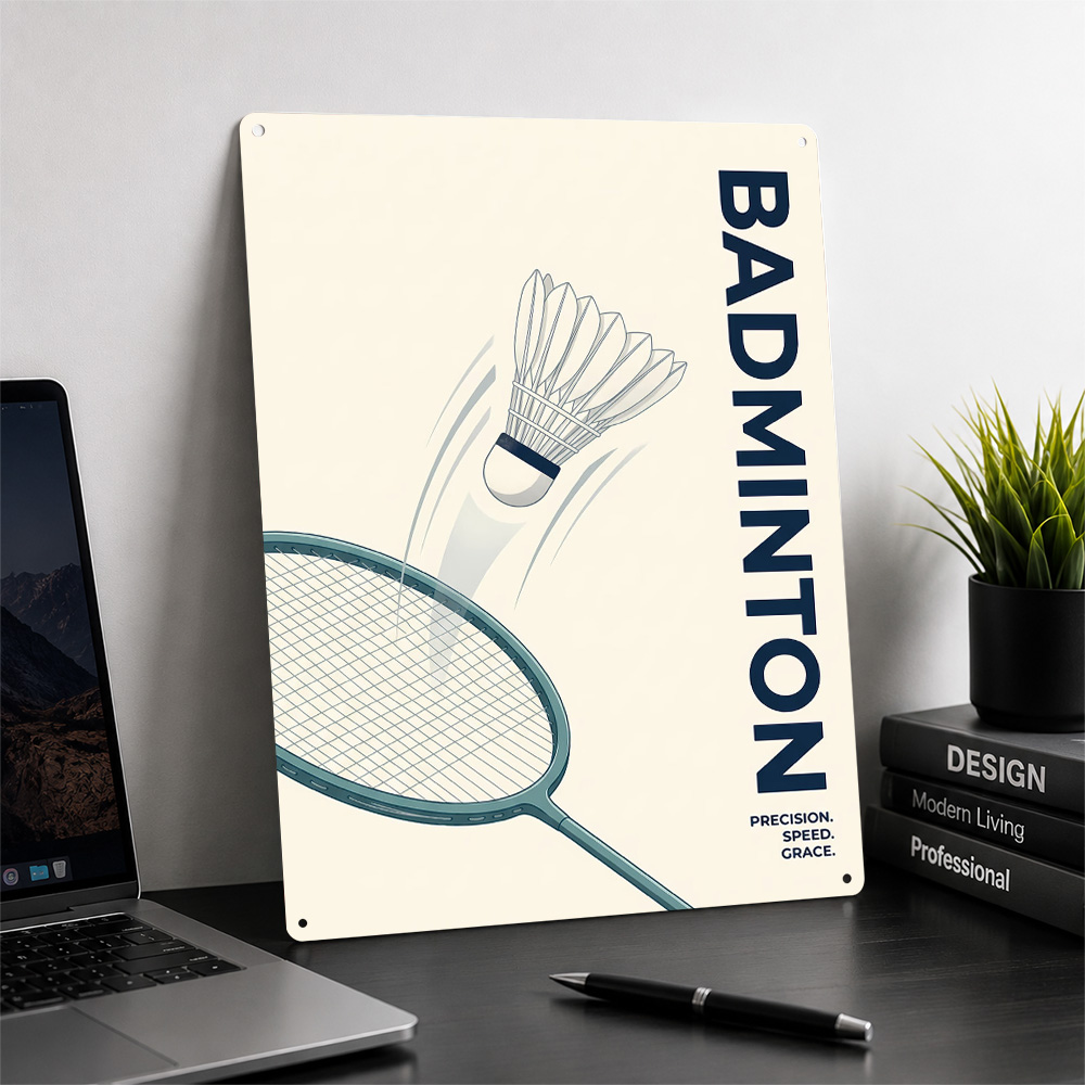 ملصق رياضي بسيط للريشة الطائرة - مراجعة Badminton Europe وسعره